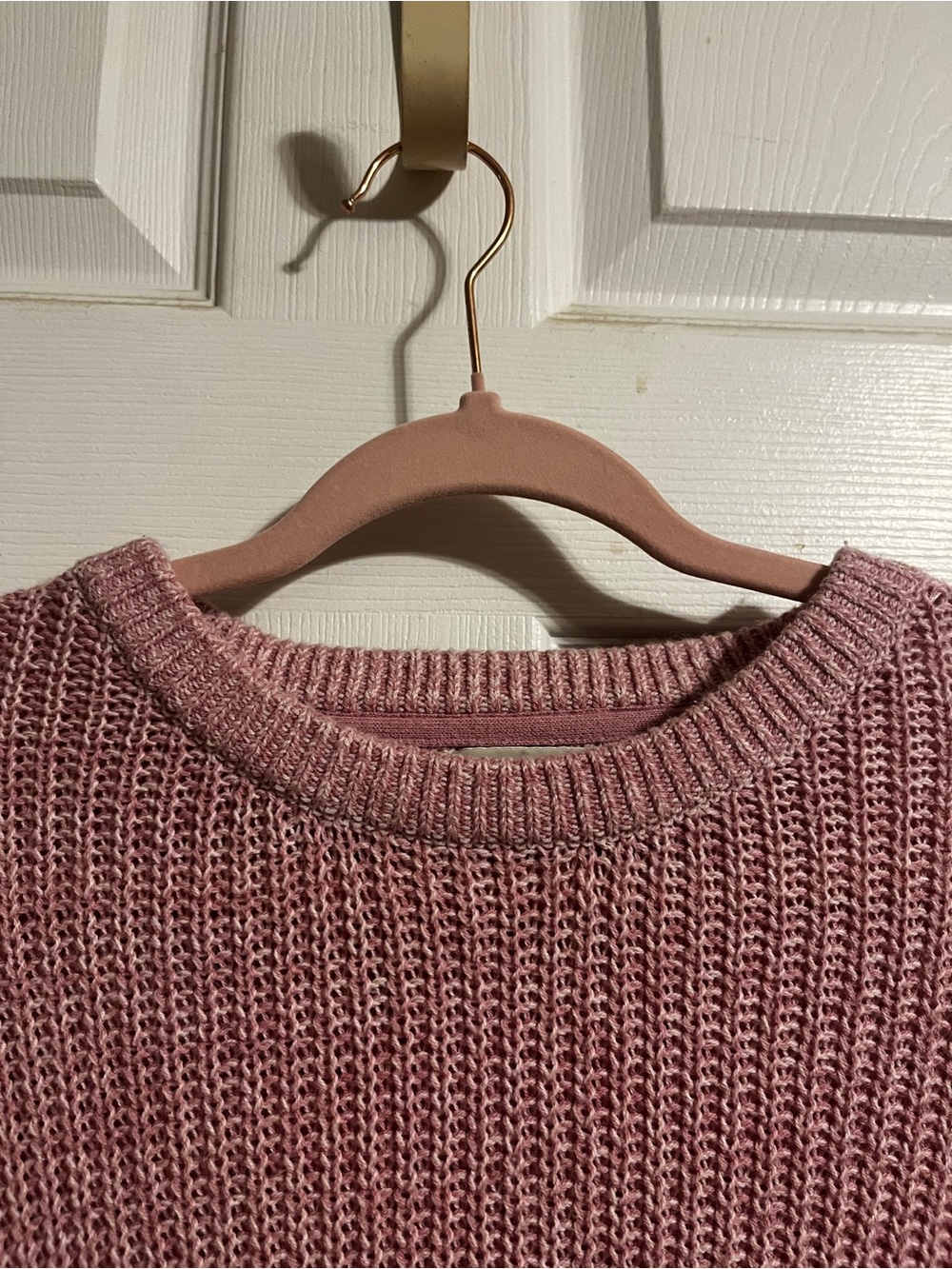 Urban Outfitters | Pink Cropped Crewneck Sweater - Sz M - Picture 5 of 8
